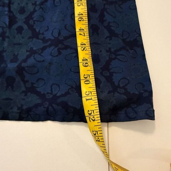 Fresh Produce Navy & Green Smocked Back Maxi Dress Sz M - Picture 14 of 14